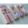 Papírbetű fali dekoráció - macskák