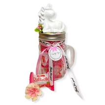 Candy Cup - egyszarvú - málnás Raffaello
