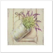 Falikép levendula kannában 25cm x 25cm