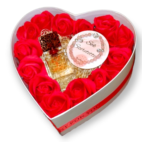 BoxEnjoy - szív box - ékszer szett és JLO LOVE parfüm